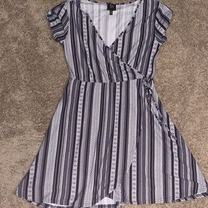 Faux wrap dress